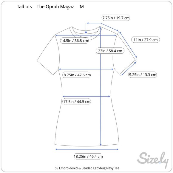 Oprah Magazine Collection For Talbots SS Embroidered Beaded Ladybug Sweater Med - Picture 8 of 8